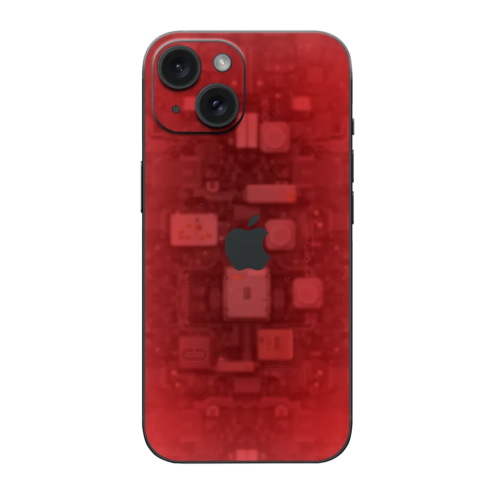 Apple iPhone 15 Plus Skin (Ghostware Red)