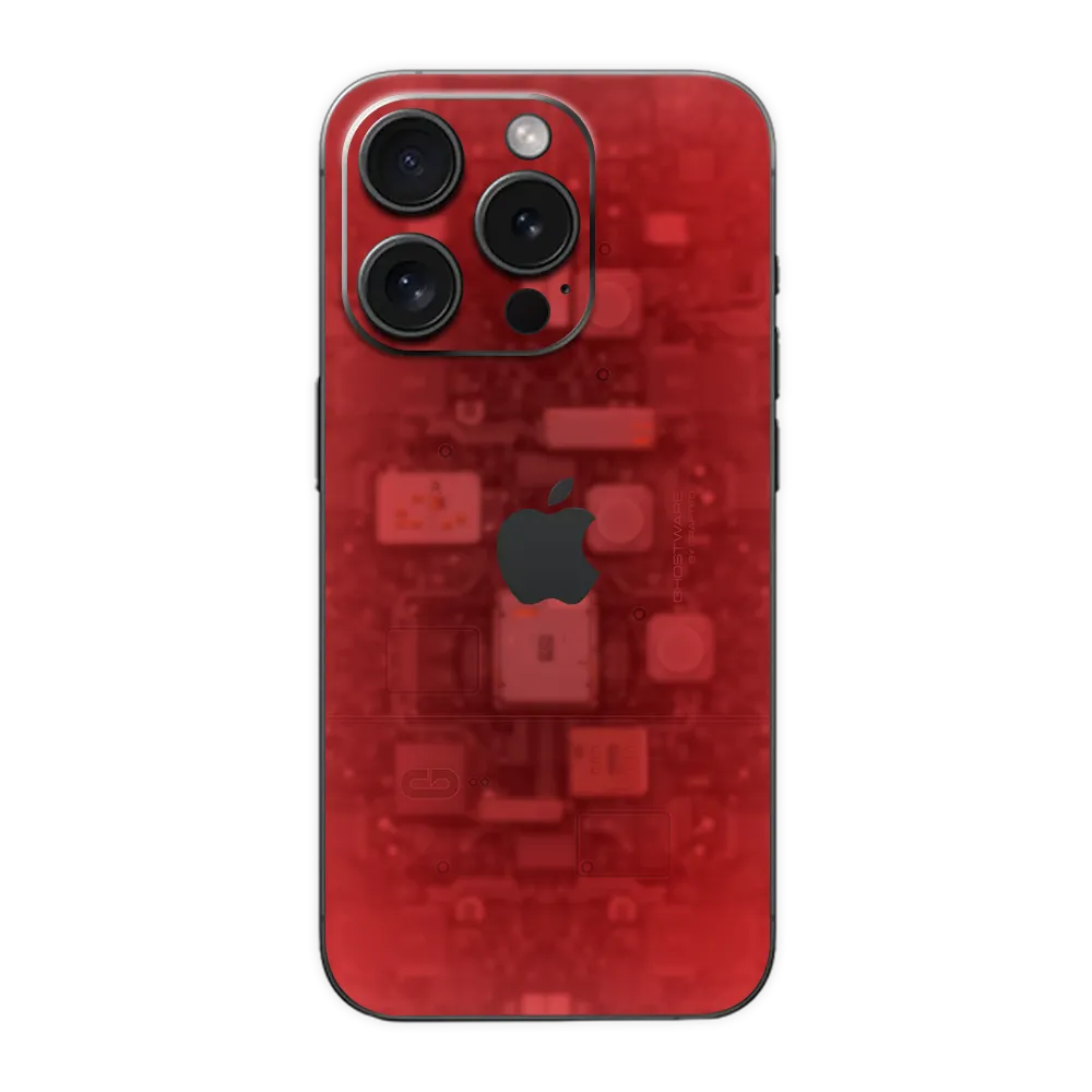 Apple iPhone 15 Pro Max Skin (Ghostware Red)
