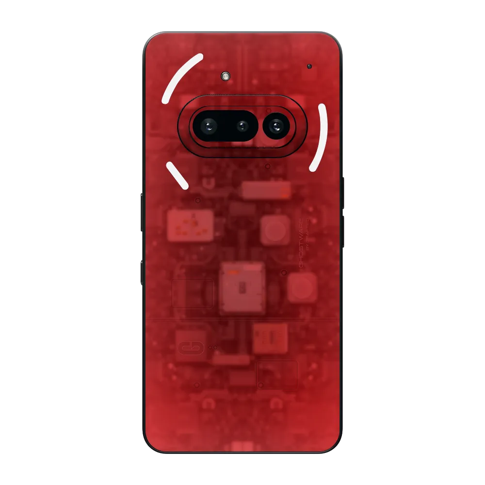 Nothing Phone 3a Skin (Ghostware Red)