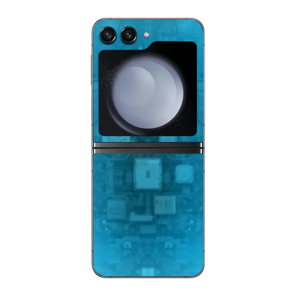 Samsung Galaxy Z Flip5 Skin (Ghostware Aqua)