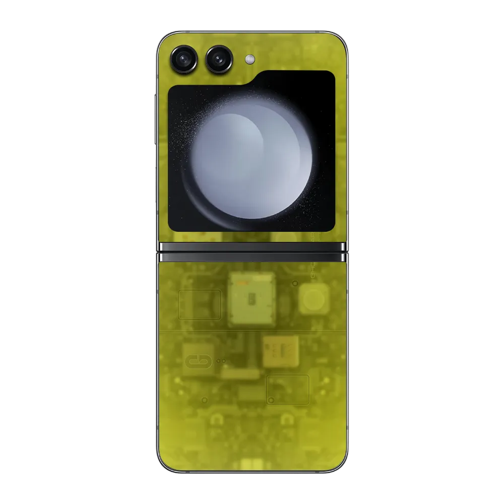 Samsung Galaxy Z Flip5 Skin (Ghostware Yellow)