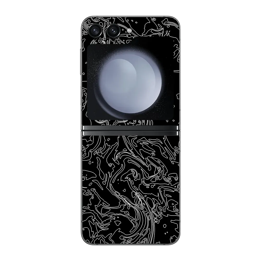 Samsung Galaxy Z Flip5 Skin (Ripple Dark)