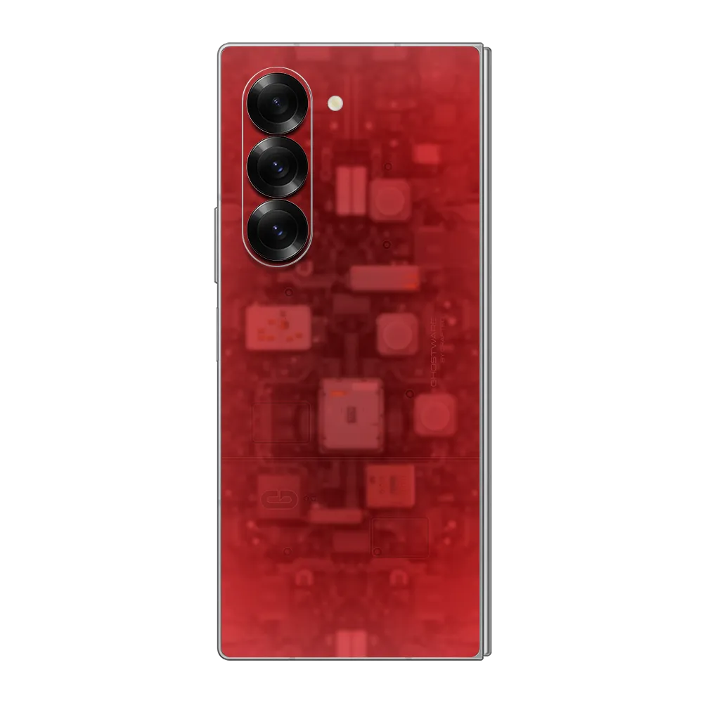 Samsung Galaxy Z Fold6 Skin (Ghostware Red)