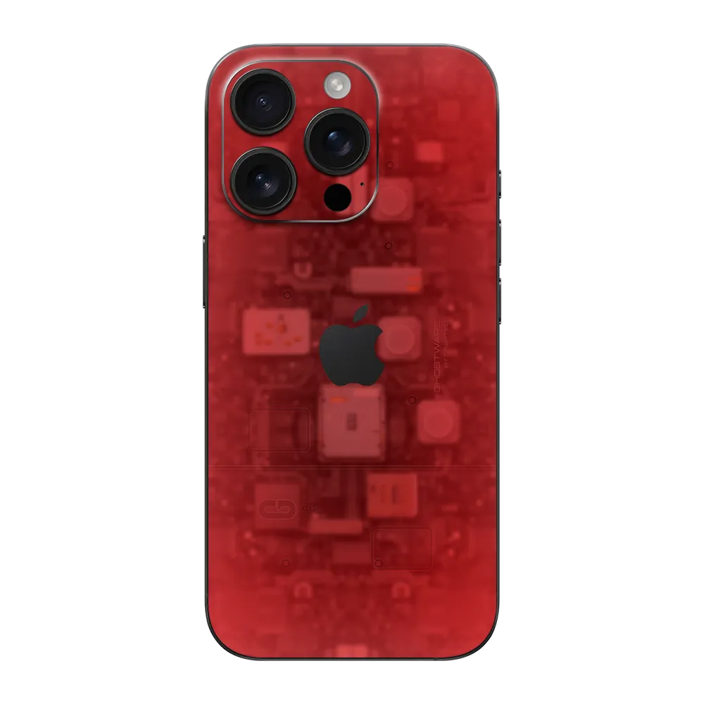 Apple iPhone 16 Pro Max Skin (Ghostware Red)