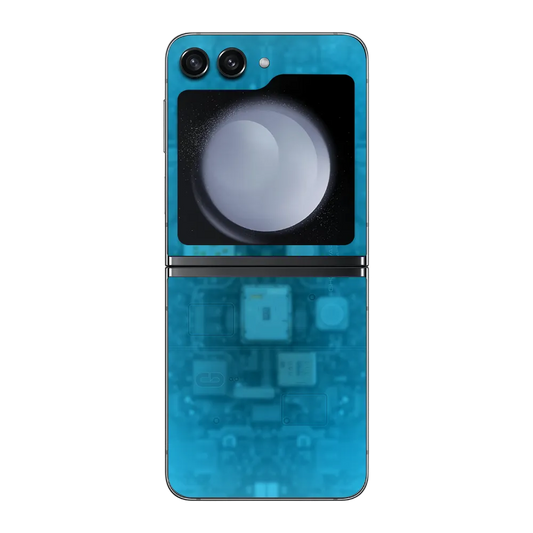 Samsung Galaxy Z Flip5 Skin (Ghostware Aqua)