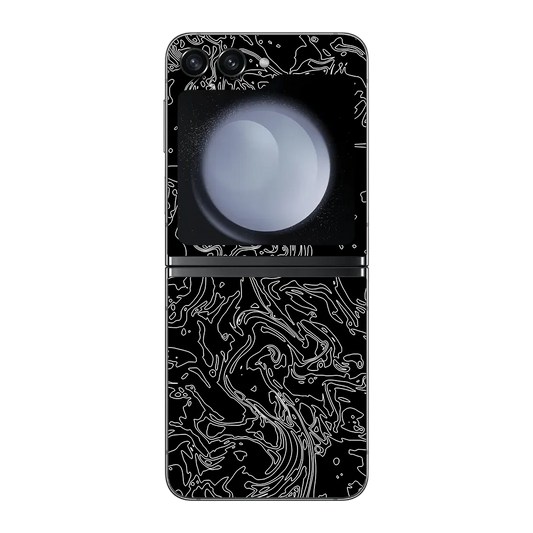 Samsung Galaxy Z Flip5 Skin (Ripple Dark)