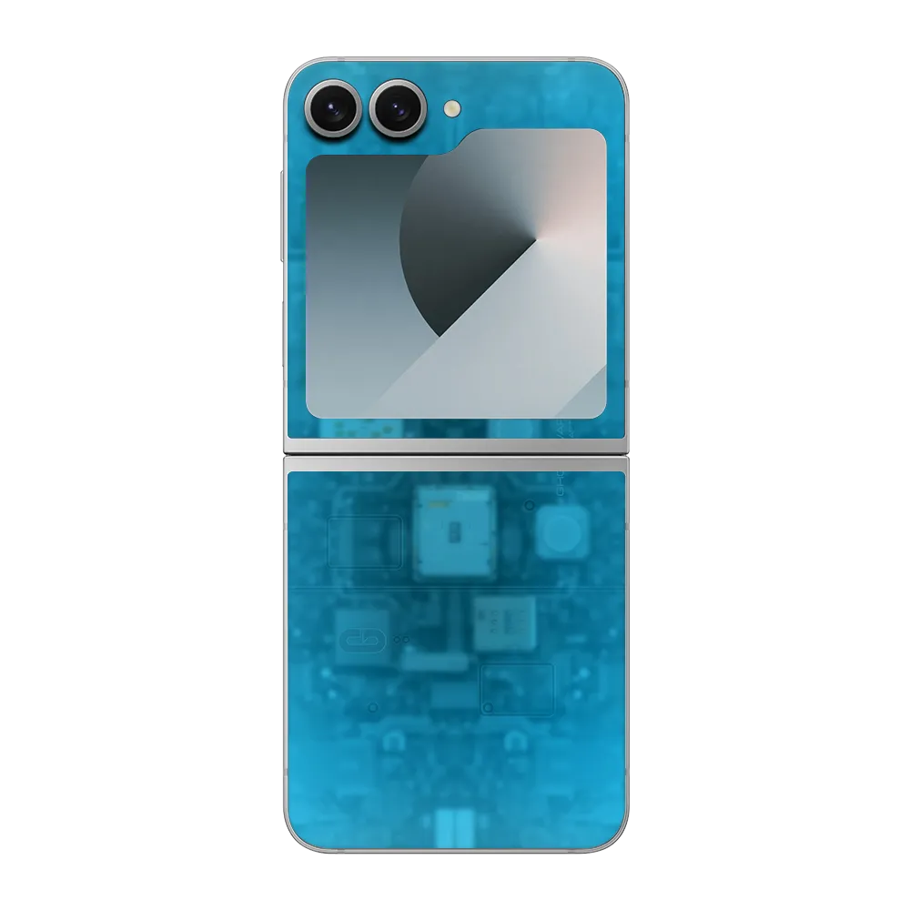 Samsung Galaxy Z Flip6 Skin (Ghostware Aqua)