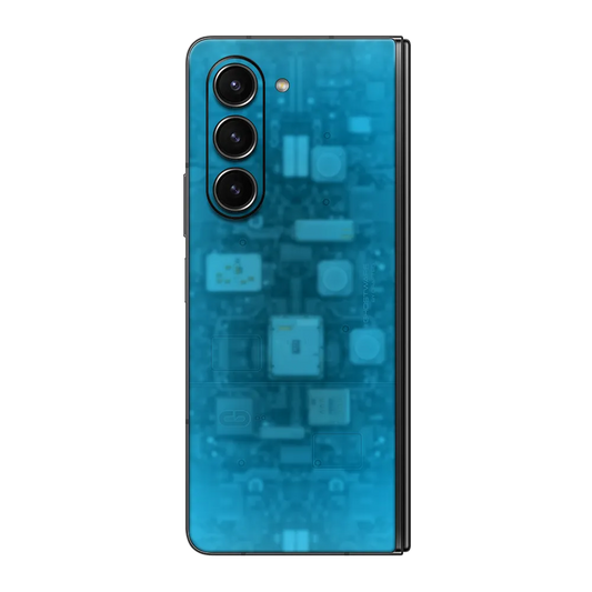 Samsung Galaxy Z Fold5 Skin (Ghostware Aqua)