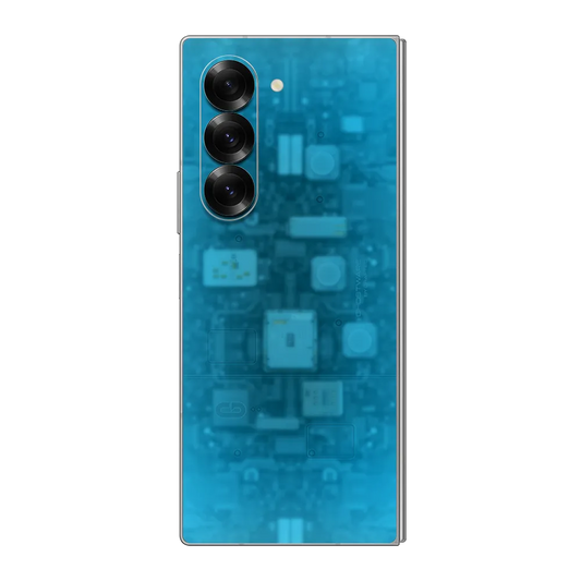 Samsung Galaxy Z Fold6 Skin (Ghostware Aqua)
